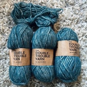 We Are Knitters Double Trouble in Turquoise
